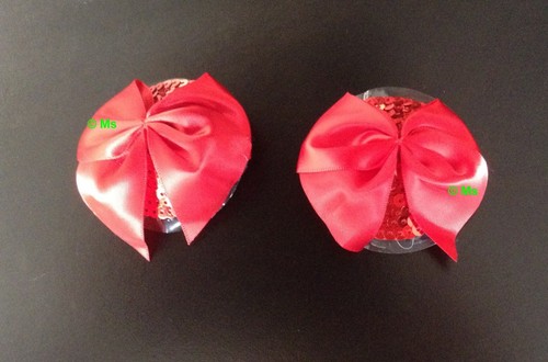 CUBIERTA PARA PEZONES Silicona Burlesque Almohadilla para Pezones Borla para Pezones Navidad Pastie Cover - Imagen 21 de 23