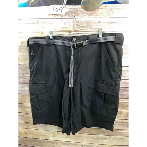 Duluth Trading Company Work Shorts Built in Belt Nylon Zip Pocket Black 2XL - 第 1/10 張圖片