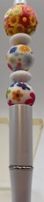 Beaded Ballpoint Pen  floral Beads