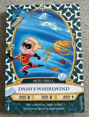 SORCERERS OF THE MAGIC KINGDOM DASH'S WHIRLWIND INCREDIBLES RETIRED HERO 44/70