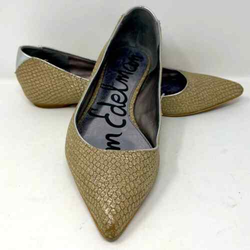 Sam Edelman Colleen Snakeskin Pointy Toed Flats - image 1
