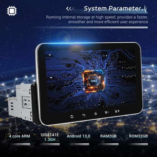 Android 13 Car Stereo Single 1Din 7" Radio Carplay GPS Navi Bluetooth Wifi 2+32G - Picture 22 of 22