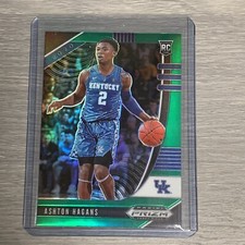 Ashton Hagans 20-21 Panini Prizm Draft Picks Green Timberwolves Rookie Card #39