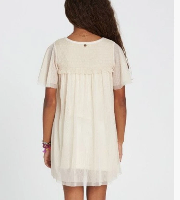 Vestido Billabong Niños Niñas En el Aire Tul Malla XS USADO EN EXCELENTE ESTADO Foto 3 de 4
