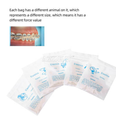 5000pcs/box Dental Orthodontic Elastics Latex Rubber Bands Circles 3.5-6.5 OZ - Foto 7