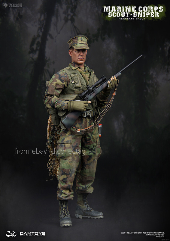 Damtoys 93018 1/6 Marine Corps Scout Sniper-- Sergeant Major
