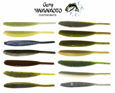 Gary Yamamoto 4'' Shad Shape Worm 10 Piece Drop Shot Worm - Choose Color - NEW!