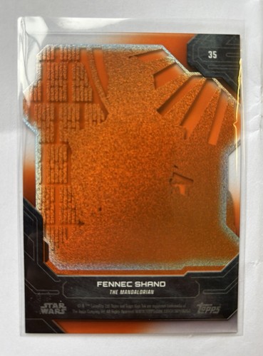 Topps 2024 Star Wars High Tek Orange 4/25 Fennec Shand Parallel. FREE P+P. - Picture 2 of 2
