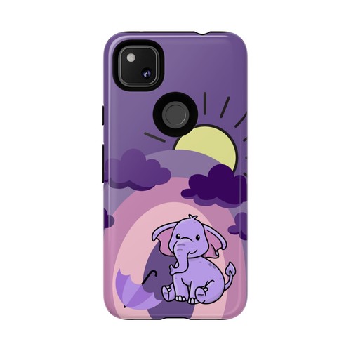 Lila Baby Elefant Regenbogen robuste Handyhülle für iPhone, Samsung Galaxy, Pixel - Bild 179 von 285