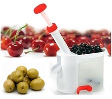 SNOCCIOLATORE SNOCCIOLA OLIVE CILIEGE AMARENE MANUALE CON VASCHETTA DI RACCOLTA