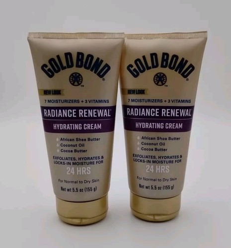 Gold Bond Radiance Renewal crema idratante. 5,5 oz. Confezione da 2. Stock Up Now!