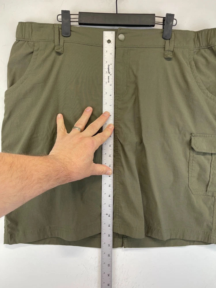 Women's Green Mesh Tennis Skirt with Slip Shorts - Size 18 (3035)