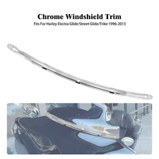 Chrome Fairing Windshield Windscreen Trim For Harley Electra Street Glide 96-13
