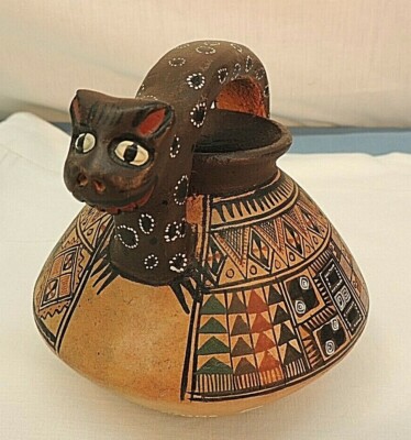 PALEMON CUNO SURCO POTTERY VASE, HANDCRAFTED, PERU