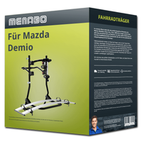 Menabo FahrradträGer Cobra Schwarz/Silber FüR Mazda Demio Typ DW - 2 FahrräDer