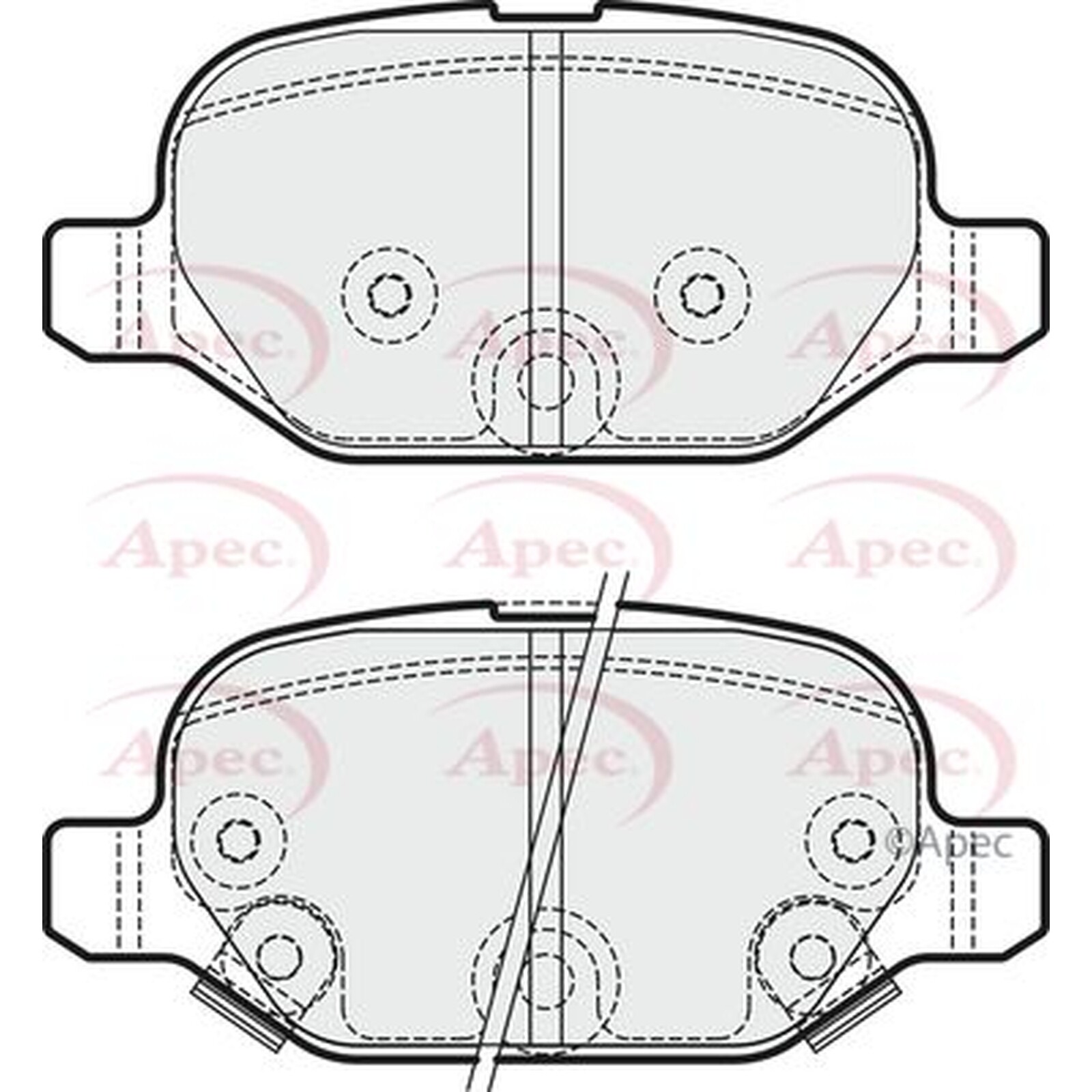 Apec Brake Pads PAD1873 Fits Fiat - Engineered for Performance and Long Life