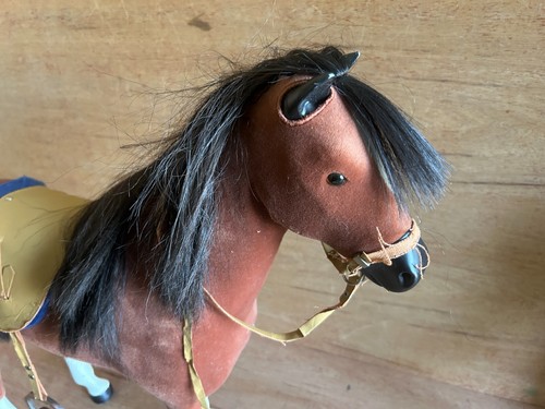 American Girl Doll Retired Horse Chestnut Brown 19" Tall With Saddle + Bridle - Picture 22 of 24