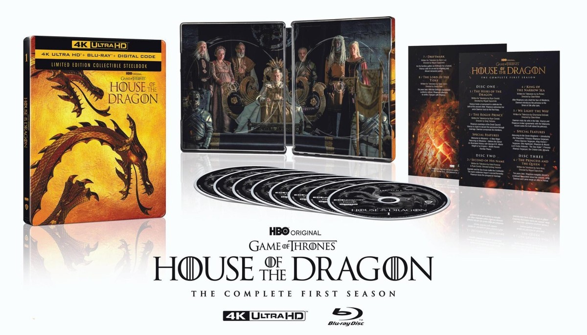 Game of Thrones House of the Dragon 4k Steelbook *New,Sealed*