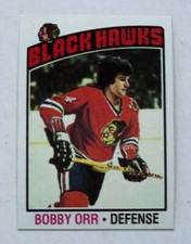 1976-77 Topps Hockey #213 Bobby Orr Black Hawks MINT 