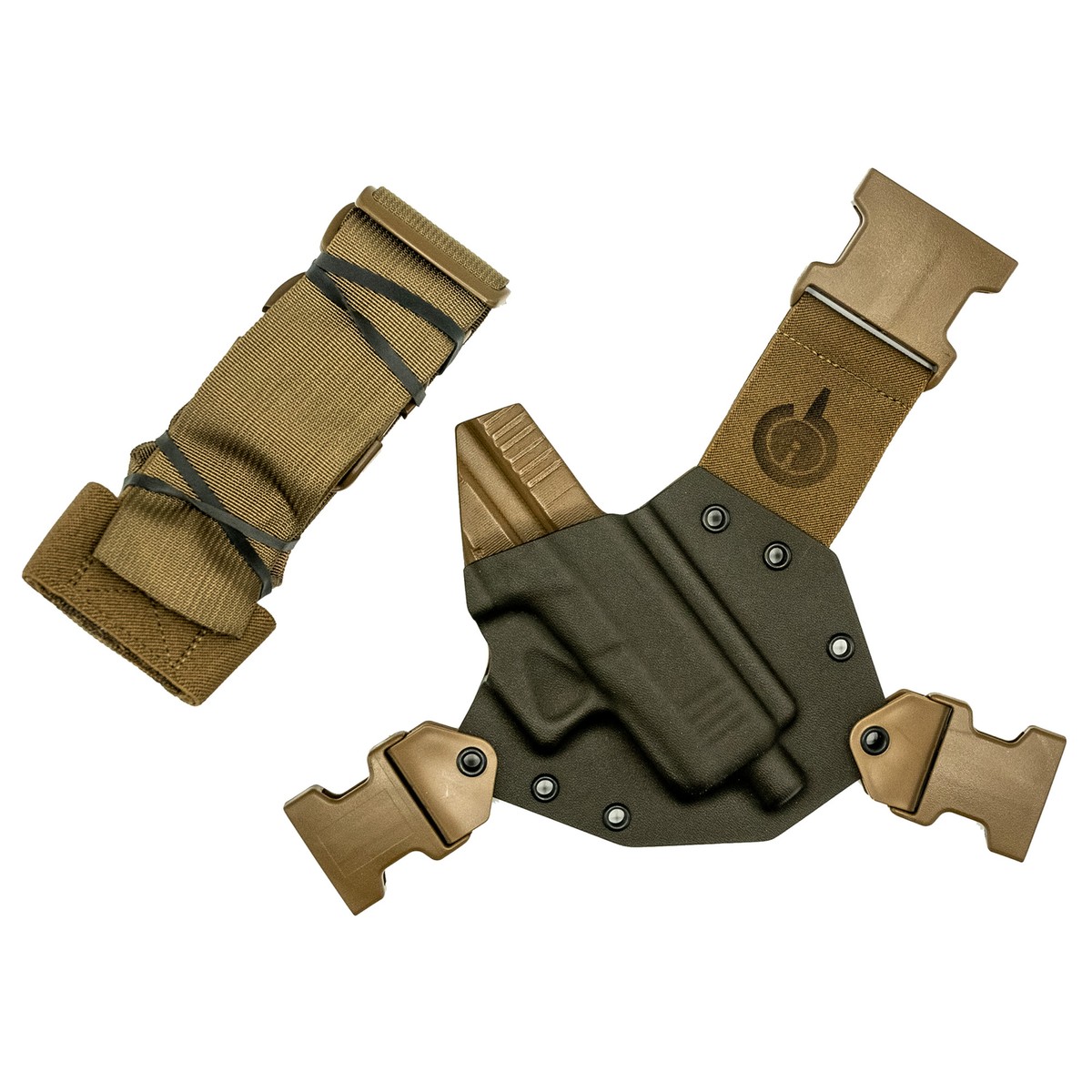 GunfightersINC Kenai Chest Holster Right Glock 43X/43X MOS Kydex