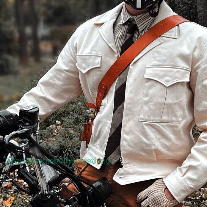 100% Cotton Mens Military Ike Jacket Corduroy American Casual
