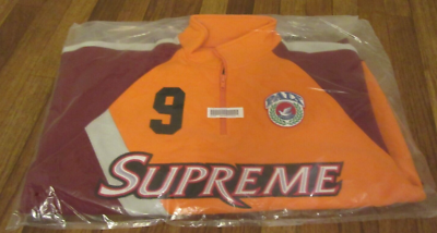 Supreme Equipe Half Zip Sweatshirt Size Medium Dark Orange Supreme Equipe Half Zip Sweatshirt Size Medium Dark Orange