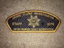 Boy Scout 2018 Camp Seven Ranges CSI Staff Buckeye Ohio Council Strip CSP Patch