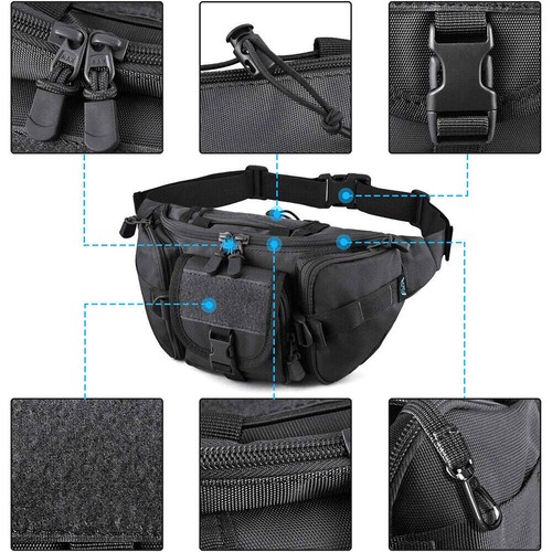 Taktische Bauchtasche Gürteltasche Militär Hüftgurt Outdoor Wandern Angeln USA - Bild 3 von 37