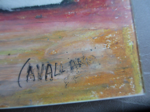 Vincent Cavallaro (American, 1912-1985) Abstract Artist Fine Art Original Signed - Picture 2 of 5