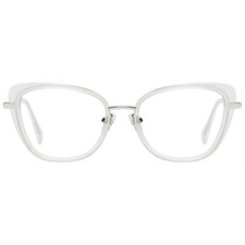 Transparent Cateye Acetate Glasses for Women Girls Spring Loaded Metal Temple