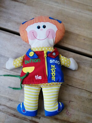 Playskool Baby Toys With Zippers And Buttons 1983 PLAYSKOOL DRESSY