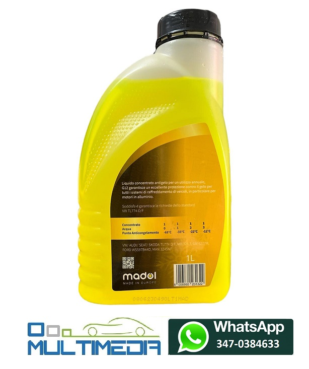 5 LITRI ANTIGELO GIALLO LIQUIDO RADIATORE CONCENTRATO MADOL G12 TL774-D/F | eBay 5 LITRI ANTIGELO GIALLO LIQUIDO RADIATORE CONCENTRATO MADOL G12 TL774-D/F | eBay