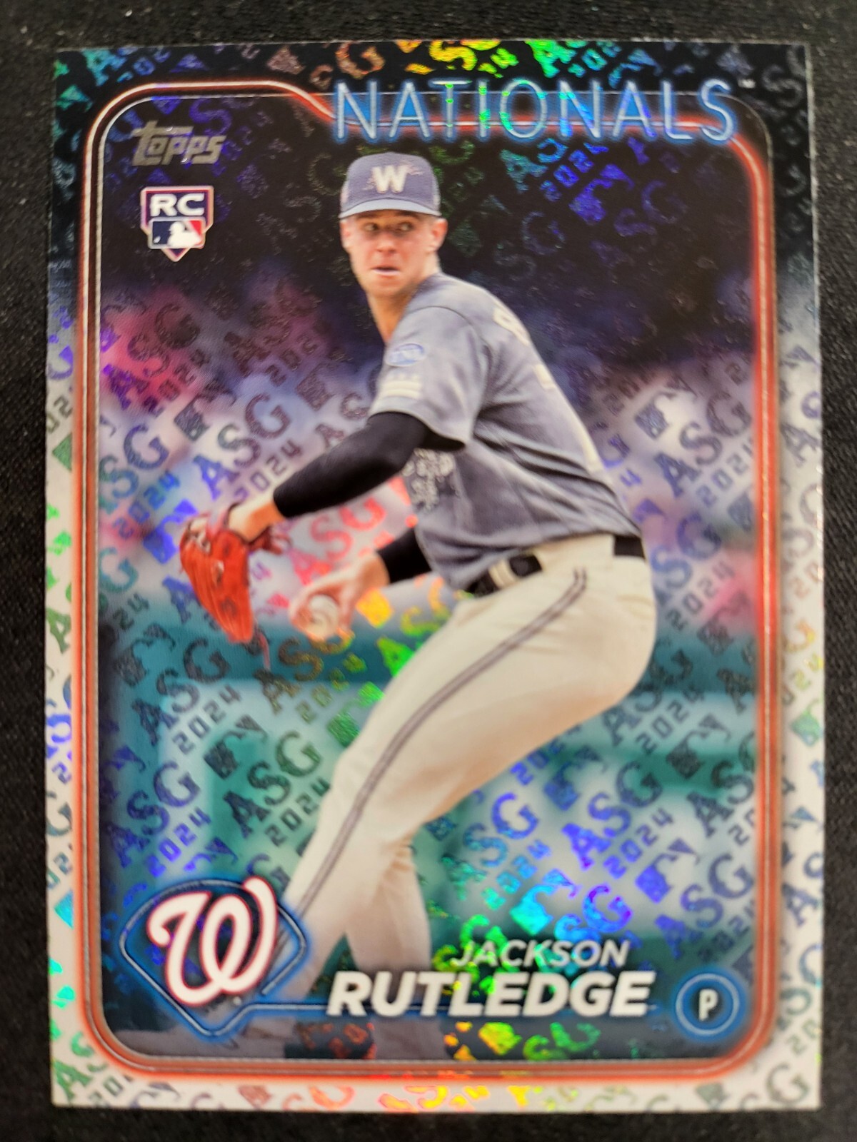 Jackson Rutledge Topps Jackson Rutledge RC All-Star Game Logo Variation HOLO Foil 2024 Topps ...