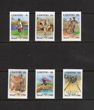S3979 Lesotho 1987 Olympische Spiele 6v. MNH