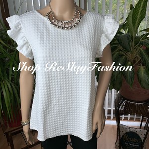 banana republic ruffle sleeve top