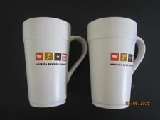 Dunkin Donuts 16 Ounce Ceramic Mugs. Two New.