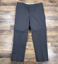 Dickies Pants Mens 44x32 Gray 874 Original Fit Flat Front Twill Work Pants NEW