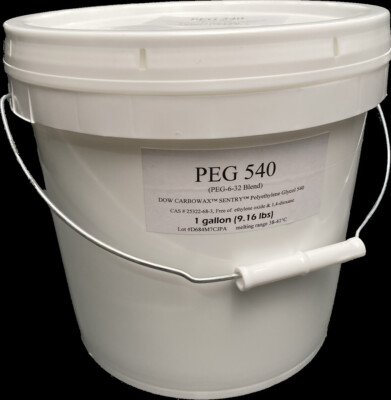 Polyethylene Glycol, PEG 540, Dow Carbowax 1 Gallon, Cosmetic use, lotion making