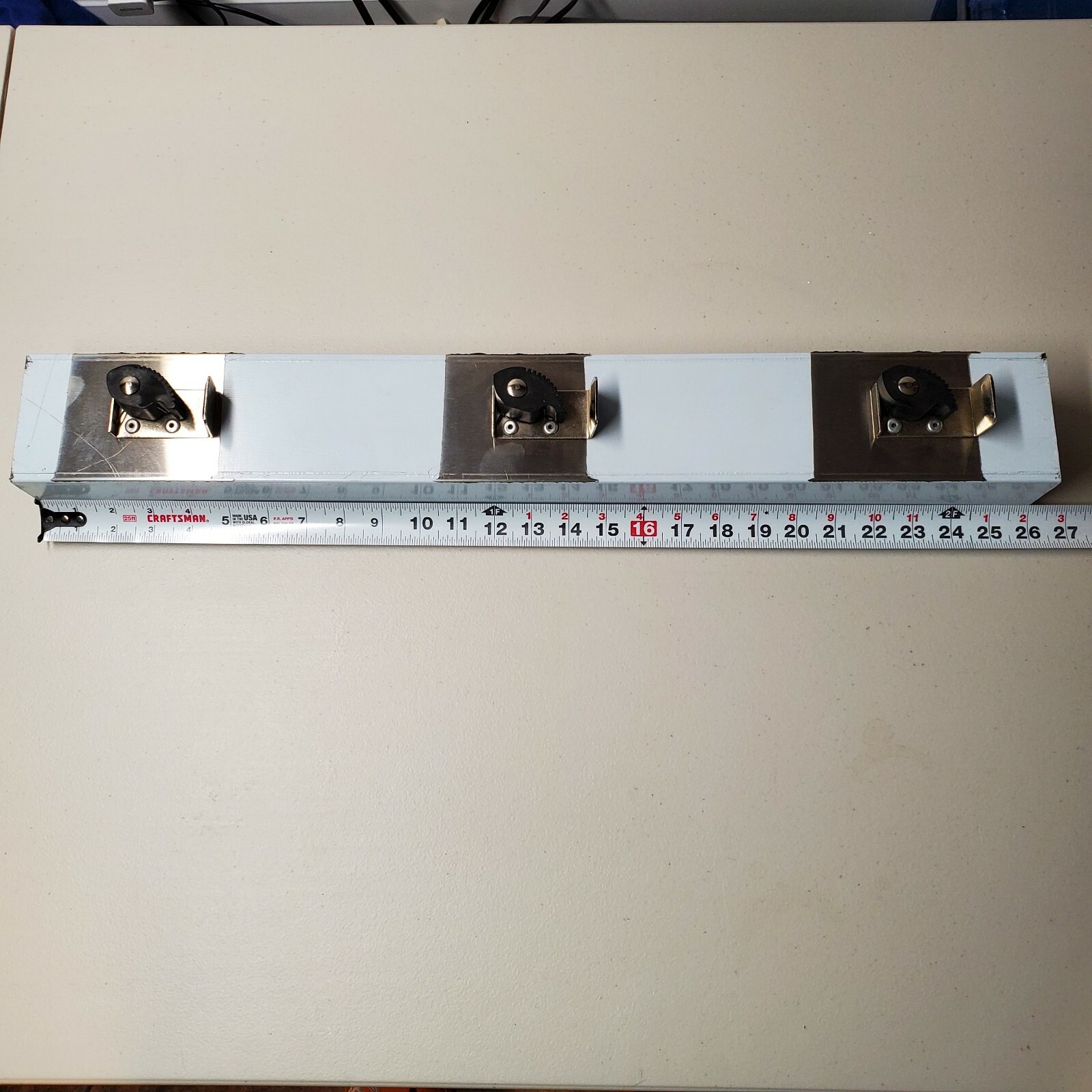 ASI 82153 Mop and Broom Rack 3 Holders AMERICAN SPECIALTIES