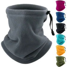 Winter Neck Warmer Gaiter Fleece Ski Face Mask for Cold Weather Outdoor Sports