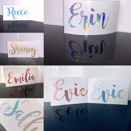 Personalised Name Decal Stickers Water Bottles, Teachers, Weddings, Schools, - Picture 2 of 6