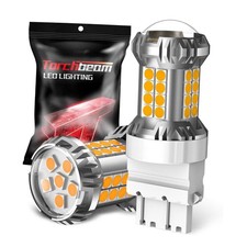 LED Turn Signal Bulbs, Upgraded 3157 LED Bulb Amber Yellow with 3157 Amber