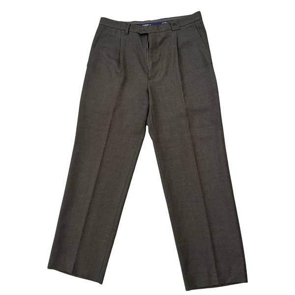 BURBERRY Pantalones hombre talla 42 verde gris elegantes lujo