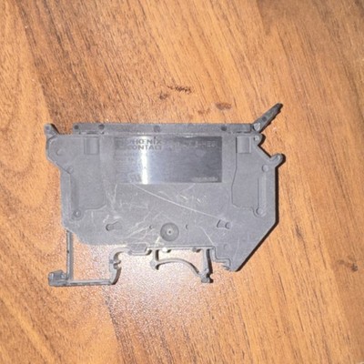 Phoenix Contact UK5-HESI Terminal Block Screw-On DIN Rail 2-Pole Gray 12-28 AWG