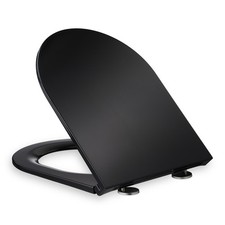 Tavoletta wc con chiusura ammortizzata Copriwater ammortizzato 150 kg Nero
