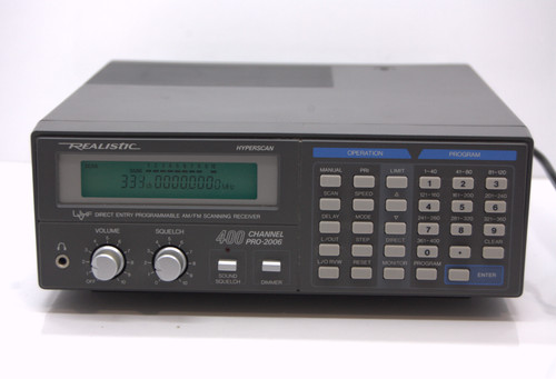 Realistic PRO-2006 Hyperscan 400 Channel Scanner 20-145A Tested Working