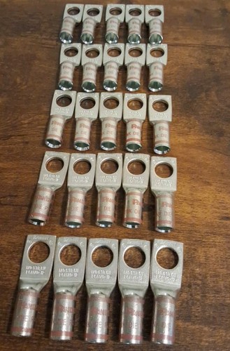 Panduit LCA1/0-12 Ring Terminals 1/2" Hole 25pcs
