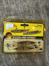 HO Scenic Accents Canoers 2 Canoes Woodland Scenics 1918