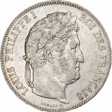 France, 5 Francs, Louis-Philippe, 1833, Bayonne, Argent, TTB, KM:749.8