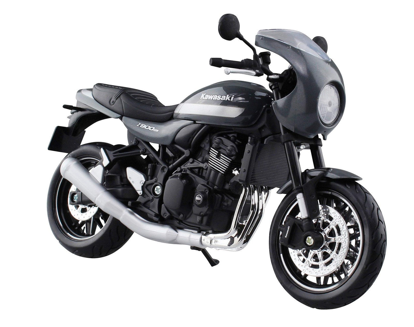 Велосипед Maisto 112 Kawasaki Z900RS Cafe Pearl Storm серого цвета модель Mortercycle Aoshima 6490₽